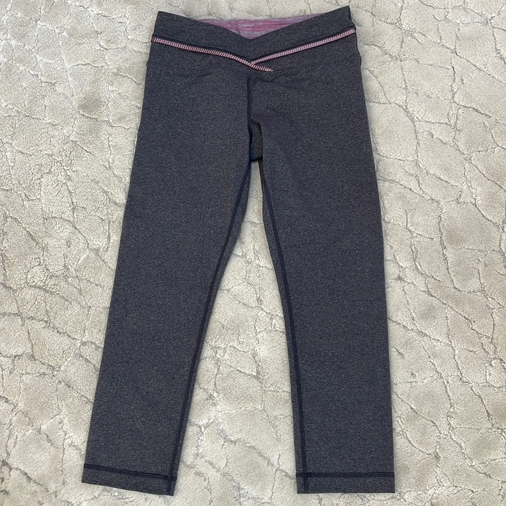 Lululemon Leggings with lilac trim